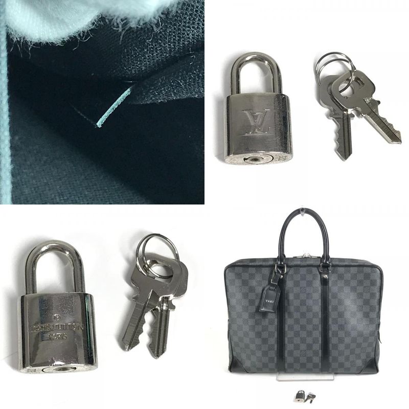 Louis Vuitton Business Bag Porte Documents Voyage PDV N41125 Damier Graphite