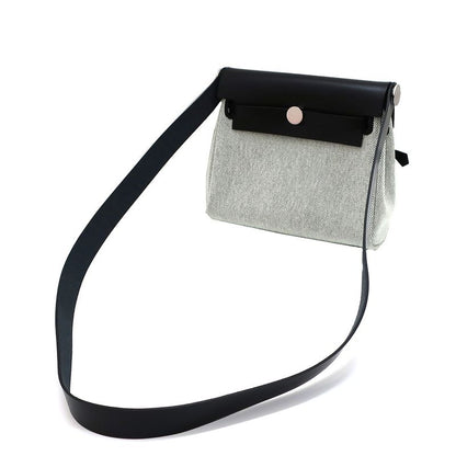 Unused Hermes Herbag Her Bag Zip Mini 20 Silver-hardware W Engraved