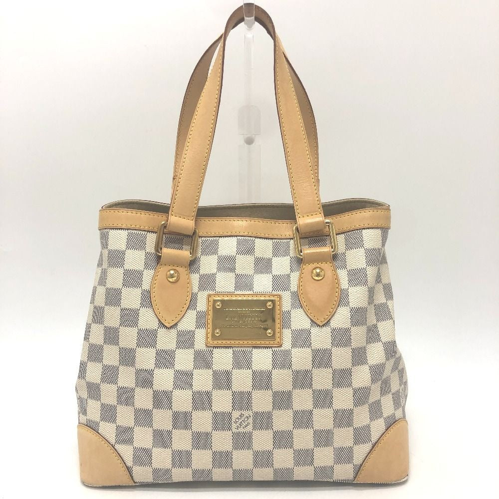 Louis Vuitton Tote Hampstead PM Damier Azur Canvas White