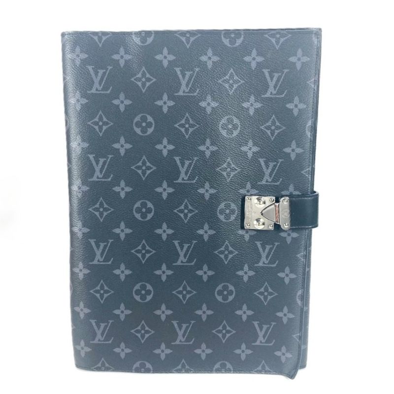Louis Vuitton Clutch Bag Porte Documents Franck GM Gi0273 Monogram Eclipse