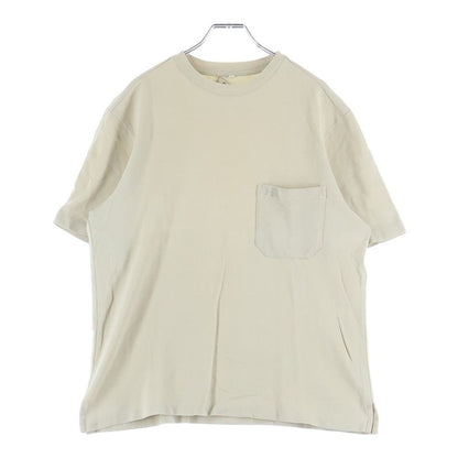 Hermes Pocket Embroidery Cotton Crew Neck Short Sleeve T-Shirt
