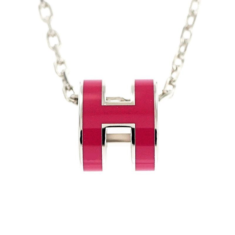 Hermes Necklace Pop Ash Mini Pendant Le Jugalante Silver Color Accessori