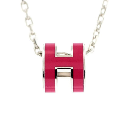 Hermes Necklace Pop Ash Mini Pendant Le Jugalante Silver Color Accessori