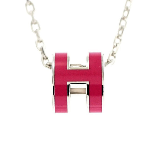 Hermes Necklace Pop Ash Mini Pendant Le Jugalante Silver Color Accessori