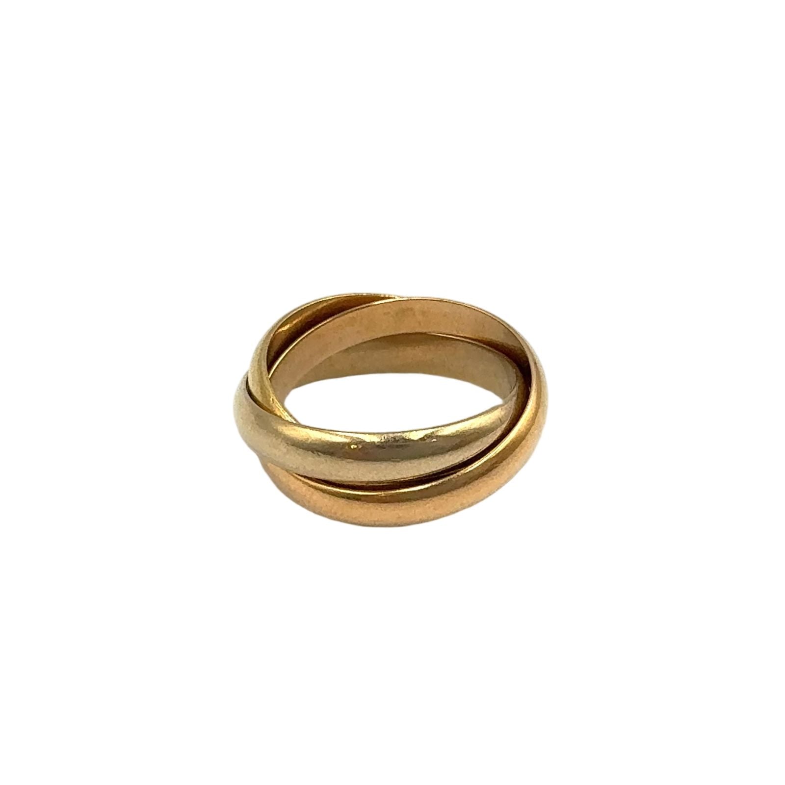 Cartier Trinity Yellow Gold Pink White Ring — view 2