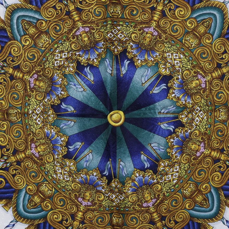 Hermes Carre 90 LUNA PARK Amusement Park Merry-go-round Silk Green Women's Scarf