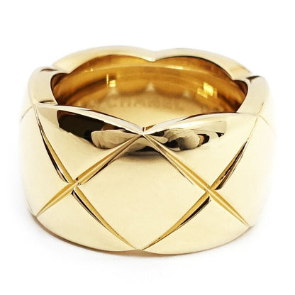 Chanel 18K Yellow Gold Coco Crush Ring Large Model