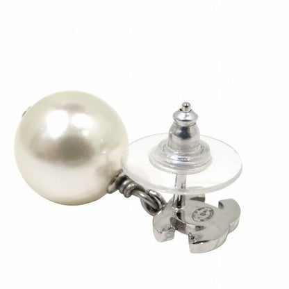 Chanel B19 V Coco Mark Faux Pearl Rhinestone Earrings Branded Accessories