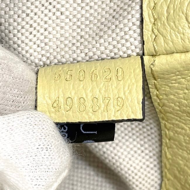 Gucci Shoulder Bag Mini Bucket Bag Yellow Jumbo GG