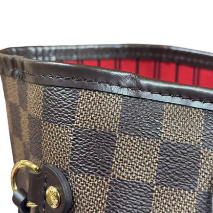 Louis Vuitton Neverfull MM Damier Tote Bag Damier Canvas N40599 Brown Ladies