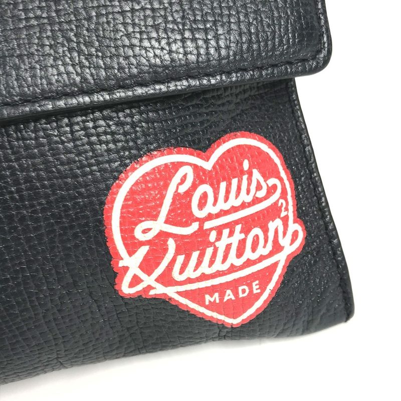 Louis Vuitton Shoulder Bag Trio Pouch M81013 Monogram Denim Black