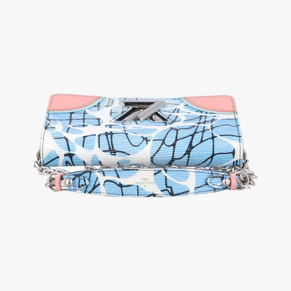 Louis Vuittonportefeuille Twisted Blue And Multicolor Epi M56237 Sp4135