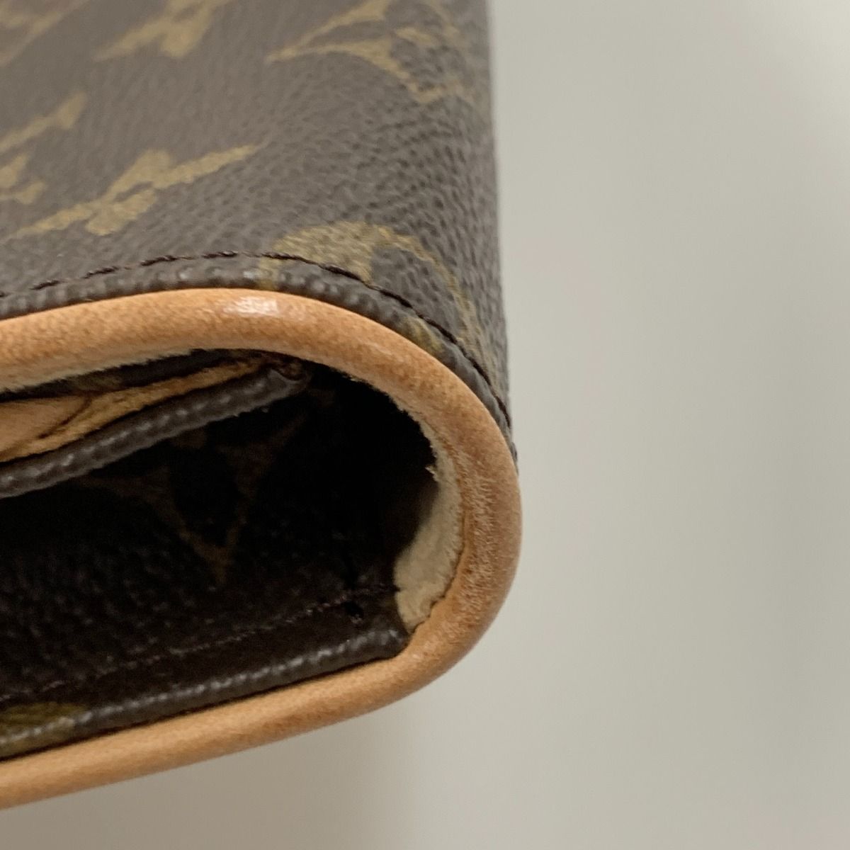 Louis Vuitton Monogram Pochette Twin GM Shoulder Bag M51852 Brown