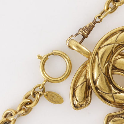 Chanel Coco Mark Vintage Matelasse Gold Plated Ladies 163.3g Necklace