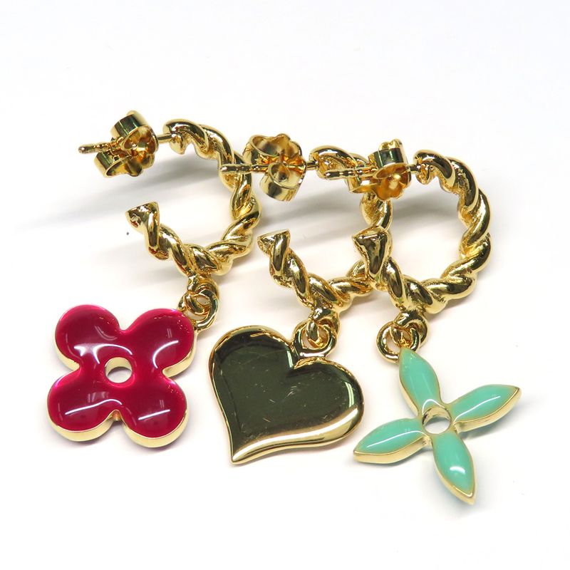 Louis Vuitton Earrings Boucle Dreille Sweet Monogram M65472 3 Pieces