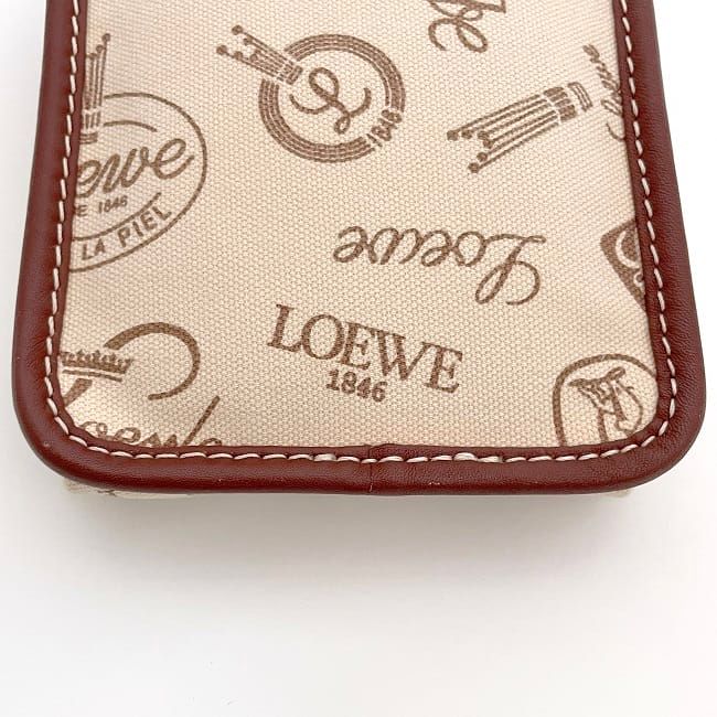 Loewe Shoulder Bag Beige Brown Anagram 160th Anniversary Excellent Condition