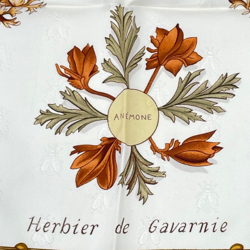 Hermes Herbier De Gavarnie Carre 90 Scarf Gavarnie Pressed Flowers Of The