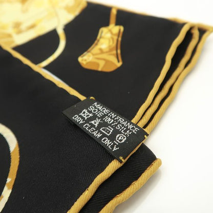 Hermes Kelly En Caleche 70 Kelly's Carriage Black X Yellow Silk With Box Hermes