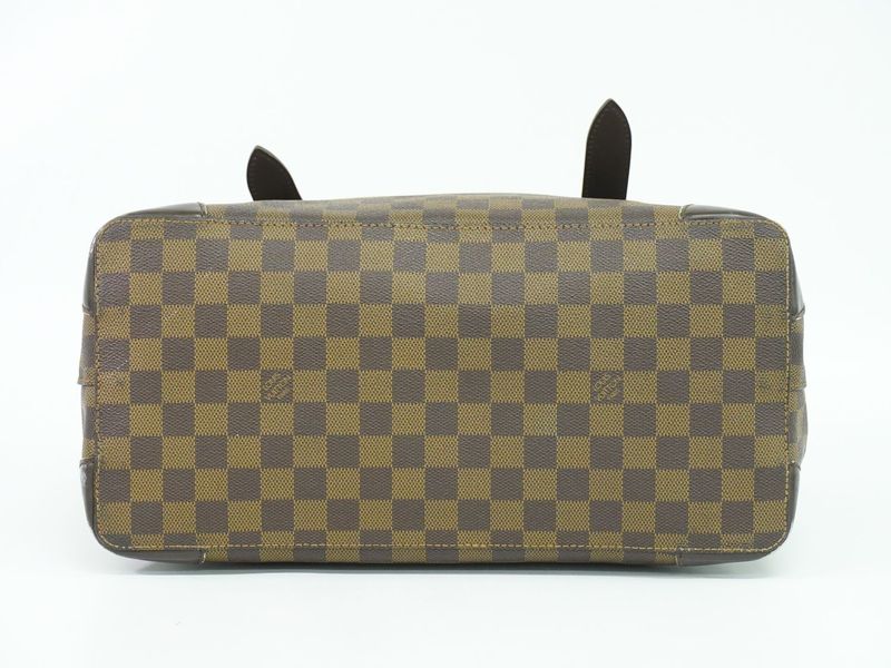 Authentic Louis Vuitton LV Hampstead GM Damier Ebène Tote Handbag Brown N51203
