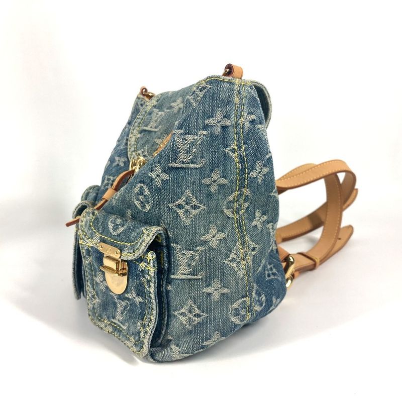 Louis Vuitton Backpack Sac Ado PM M95057 Monogram Denim Canvas Blue