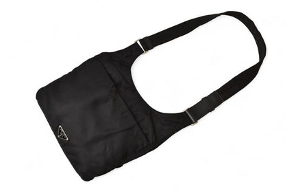 Prada Shoulder Bag Body Bag Prada Tessuto Black Men Women