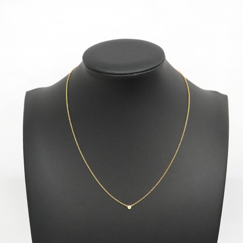 Tiffany & Co Necklace By-the-yard 1PD 18K Yellow Gold Yellow Gold Diamond Ladies