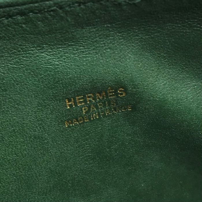 Hermes Bolide 35 Green Epsom Gold Hand Ba Handbag