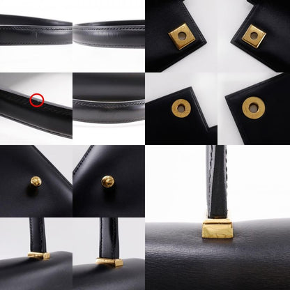 Hermes Piano 25 Vintage Box Calf Black 0Q Ladies Handbag