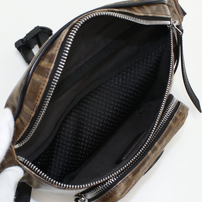 Fendi Belt Bag Zucca 7va446 Body Bag PVC Unisex
