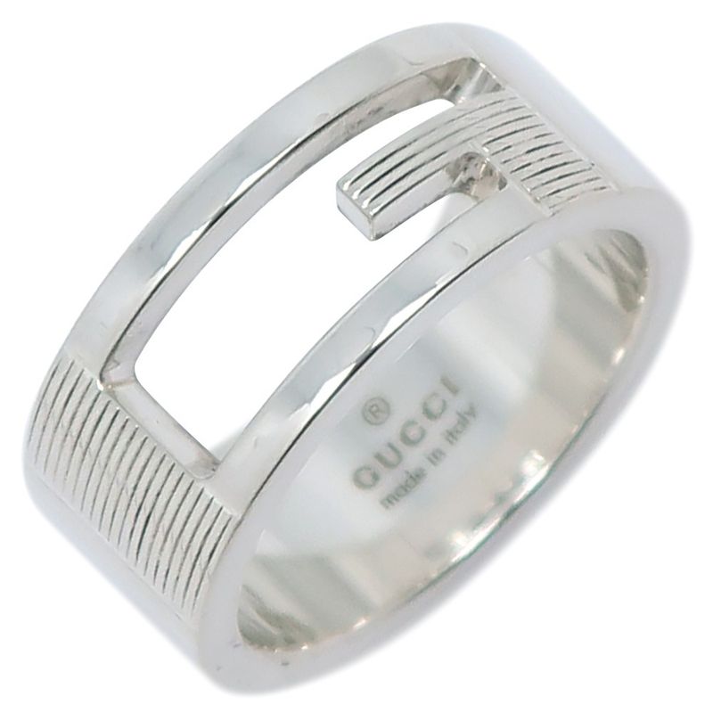 Gucci Branded G Silver 925 Size 10 Ladies 7.1g Ring
