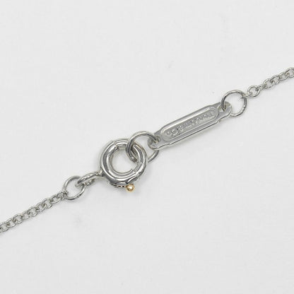 Tiffany & Co Small Cross Pt950platinum × Diamond Ladies 3.54g Necklace