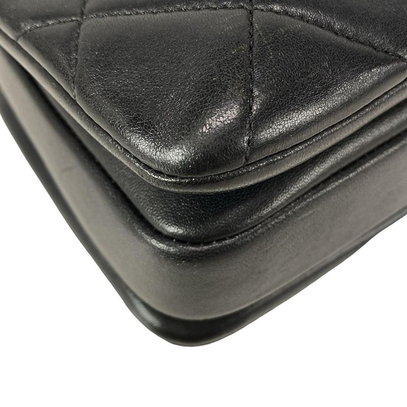 Chanel Handbag Trendy Cc/small Top Handle Flap Bag A92236 Black Lambskin