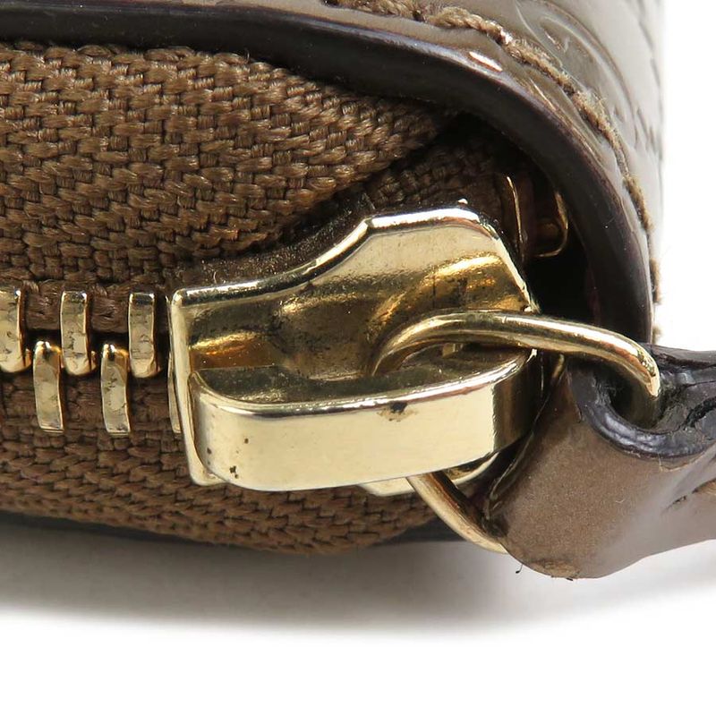 Gucci Round Zipper Long Wallet Micro Guccissima 307997