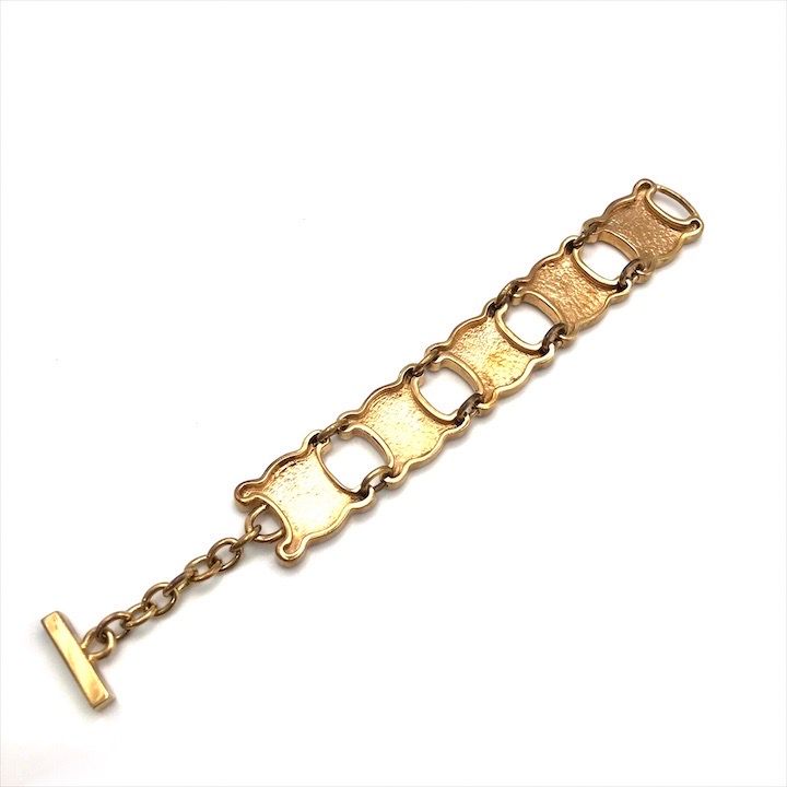 Celine Macadam Triomphe Gold Bracelet Small Items