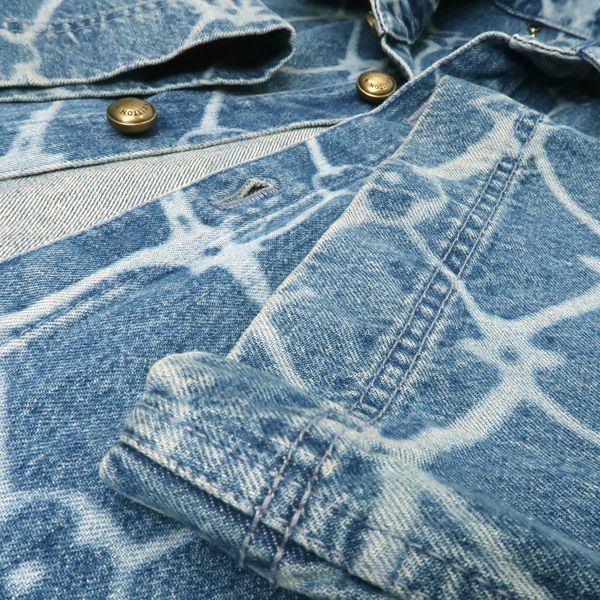 Louis Vuitton Monogram Print Denim Short Sleeve Shirt 1afqz1 #XL Shorts #34