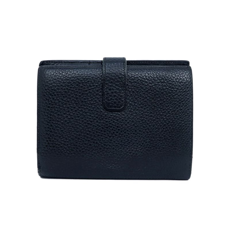 Hermes Jura 2 Bifold Wallet Black Togo C Engraved