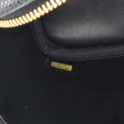 Chanel Vanity Bag A01998 Caviar Skin Ladies Handbag Black Excellent Condition