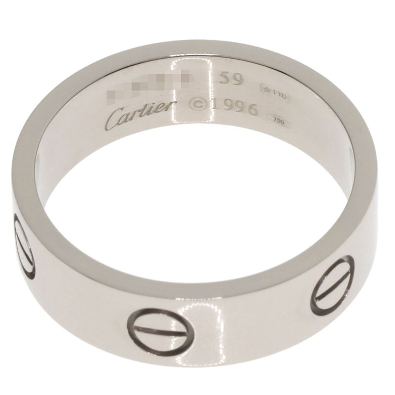 Cartier Love Ring #59 Ring 18K White Gold Unisex