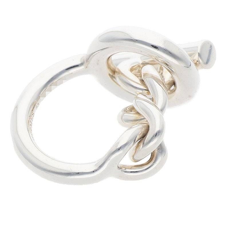 Hermes Croisette Silver Ring Men's 53 11