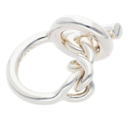 Hermes Croisette Silver Ring Men's 53 11