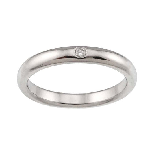 Tiffany & Co Tiffany & Co Stacking Band Ring #9 Ring Diamond 1P Pt Platinum