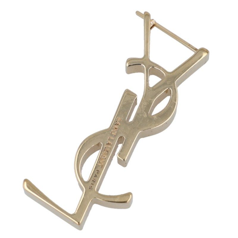 Saint Laurent Paris Cassandra Logo Earrings Men's