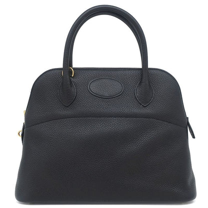 Hermes 2way Bag Bolide 31 Taurillon Clemence Black Gold Hardware Black Handbag