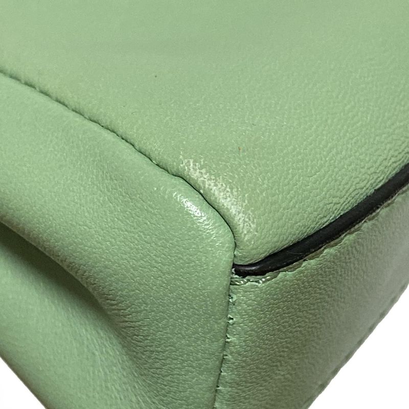 Fendi Handbag Micro Peekaboo 8m0355 Light Green Mini Bag Leather
