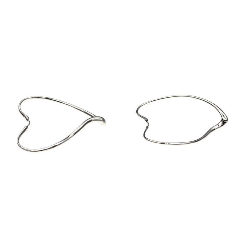 Tiffany & Co Earrings Open Heart Large Elsaperetti Ag925 Silver Jewelry