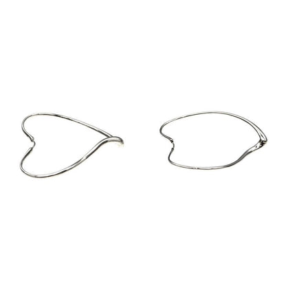 Tiffany & Co Earrings Open Heart Large Elsaperetti Ag925 Silver Jewelry
