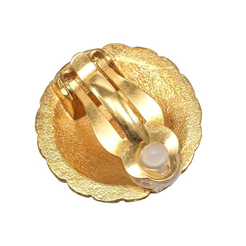 Chanel Coco Mark Vintage *only One Side Gold Plated 97P Ladies 7.2g Earring