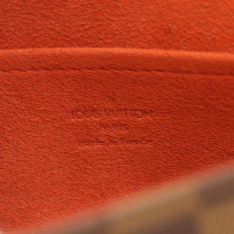 Louis Vuitton 03 N51299 Damier Recoleta Shoulder Bag Handbag Brown Ladies