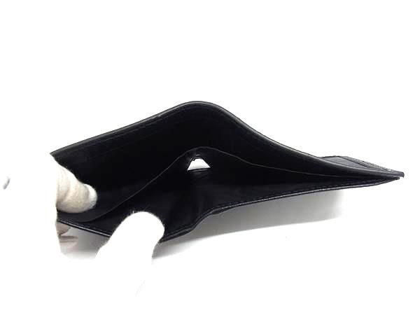 Gucci 625573 0416 Nylon Canvas And Leather Fold Wallet Men's Black Bm7560