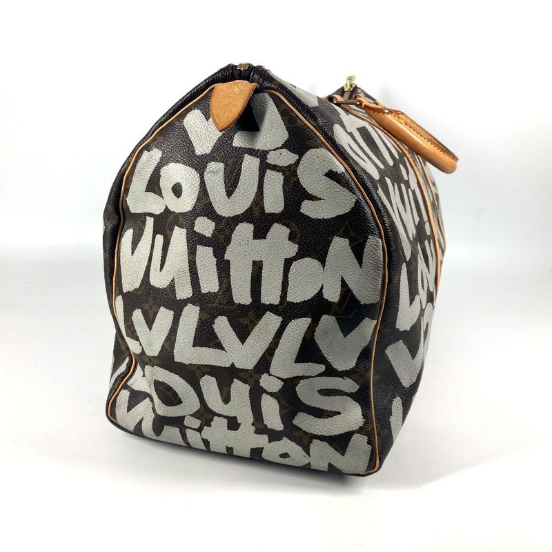 Louis Vuitton Boston Bag Keepall 50 M92197 Monogram Graffiti Canvas Brown